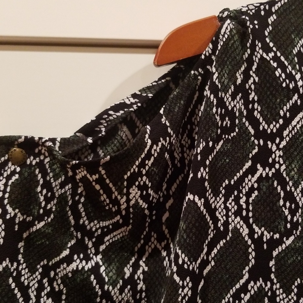 Michael Kors Green Python Print Top - image 6